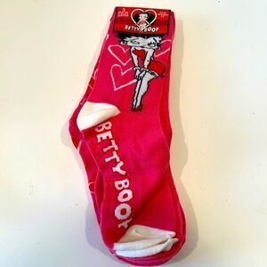 Betty Boop crew socks new unopened package Set of 3